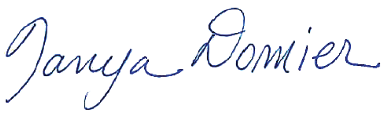 Tanya Domier Signature